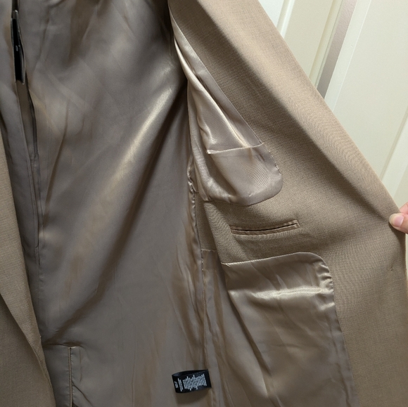 RW&Co Beige One-Button Loose Blazer - Picture 5 of 7
